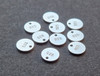 golden silver sterling 925 charm charms round flat for chains jewelry making small tiny minimalist 4
