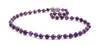 necklace amethyst gemstone violet purple 6mm 6 mm jewelry beaded wholesale bulk knotted