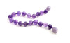 anklet amethyst violet purple bracelet beaded knotted 6 mm 6mm for women men gemstone jewelry 2