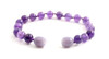 anklet amethyst violet purple bracelet beaded knotted 6 mm 6mm for women men gemstone jewelry 3