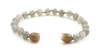 gray labradorite gemstone bracelet anklet jewelry beaded grey 6mm 6 mm 3