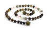 necklace raw green unpolished baltic amber jewelry knotted beaded moonstone labradorite rose quartz 2