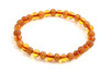 raw amber baltic unpolished polished bracelet stretch jewelry baroque cognac for adults elastic band 3