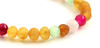 honey cognac amber raw unpolished striped agate pink rose quartz cat eye green baroque round 2