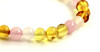 bracelet amber baltic lemon white agate rose quartz jewelry stretch polished baroque pink yellow 2