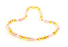 lemon polished amber baltic rose quartz white agate gemstone jewelry beaded baroque 3