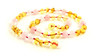 lemon polished amber baltic rose quartz white agate gemstone jewelry beaded baroque 2