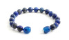 bracelet lapis lazuli anklet jewelry blue beaded dark gemstone 6mm 6 mm men's for men boy boys
