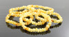 milky butter stretch amber baltic bracelet half baroque jewelry for adult