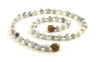 howlite white necklace jewelry beaded 6mm 6 mm gemstone knotted 2