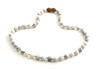 howlite white necklace jewelry beaded 6mm 6 mm gemstone knotted 3