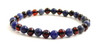 sodalite gemstone jewelry cherry black bracelet stretch blue amber baltic round