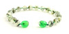 prehnite gemstone anklet bracelet green beaded 6mm 6 mm jewelry knotted 3