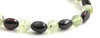 stretch bracelet bean cherry polished amber baltic jewelry prehnite green 2