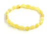 milky butter olive bean bracelet stretch jewelry polished baltic amber natural 3