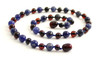 cherry black necklace with sodalite gemstone blue jewelry beaded knotted polished 2