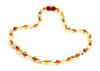 necklace jewelry polished cognac baroque baltic amber with gemstones prehnite green 3