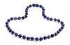 blue necklace sodalite gemstone 6mm 6 mm jewelry for boy boys men men's knotted 3