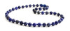 blue necklace sodalite gemstone 6mm 6 mm jewelry for boy boys men men's knotted