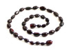 necklace black bean olive baltic amber jewelry shape cherry polished knotted beaded 3