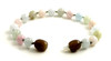 morganite multicolor beaded knotted bracelet jewelry anklet 6mm 6 mm 3