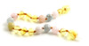 lemon anklet bracelet polished baltic amber baroque morganite multicolor 6mm 6 mm knotted 2