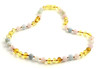 necklace lemon yellow polished knotted jewelry amber baltic with morganite multicolor 3