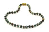 necklace green gemstone african turquoise beaded 6mm 6 mm knotted jewelry 3