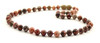 necklace leopardskin jasper jewelry knotted beaded gemstone 6mm 6 mm pink