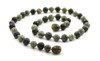 necklace serpentine dark green lace stone gemstone 6 mm 6mm jewelry beaded knotted for men men's 2