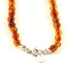 necklace cognac amber baroque with sterling silver 925 brown jewelry clasp 2
