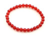 carnelian red gemstone stretch bracelet jewelry beaded 6mm 6 mm for women women's 3