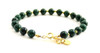 malachite green bracelet gemstone 6mm 6 mm beads jewelry beaded with sterling silver 925 golden 4
