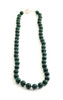 malachite necklace with sterling silver 925 jewelry beaded knotted dark green gemstone for men men's women women's 2
