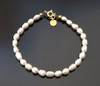 bracelet freshwater pearls pearl jewelry jewellery beaded silver golden sterling 925 women women's 3