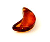 moon moons amber baltic supplies for jewelry making drilled jewellery drilled cognac brown polished small 3