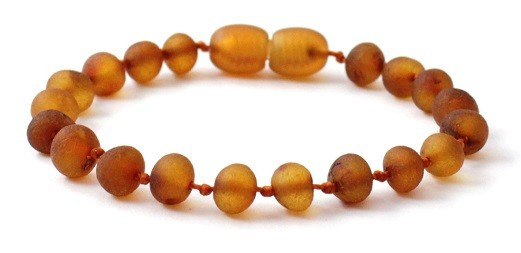unpolished amber bracelet