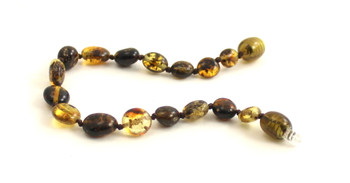 Olive, Amber, Bean, Green, Polished, Beaded, Bracelet, Anklet, Baltic, Jewelry 2