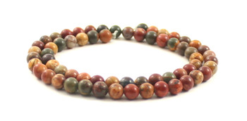 picasso jasper stone 6 mm 6mm beads strand round for jewelry making supplies