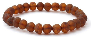 Bracelet, Amber, Stretch, Cognac, Raw, Jewelry, Unpolished, Beaded