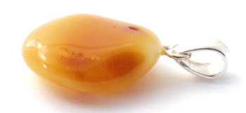 pendant, amber, butter, milky, baltic, jewelry, silver, sterling 925, jewellery, polished 2