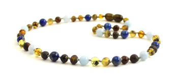 necklace, green, raw, amber, unpolished, blue, boy, baltic, aquamarine, lapis lazuli