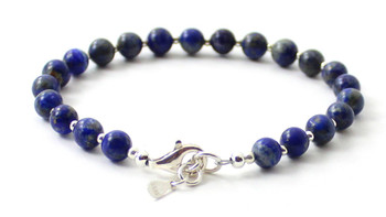 lapis lazuli, blue, sterling silver 925, bracelet, jewelry, jewellery, men, 6 mm, gemstone 2