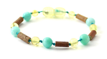 bracelet, amber, anklet, amazonite, teething, hazelwood, wood, baltic, green, lemon, polished