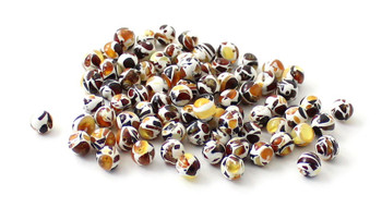 amber, beads, mosaic, mixed color, white, polymer clay, drilled, supplied, drilled, for jewelry making 2