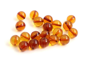 amber baltic 8mm 8 mm round beads bead drilled with hole for jewelry making supplies cognac green 2