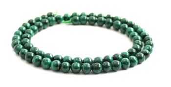 malachite 5mm 5 mm strand beads supplies for jewelry making green natural