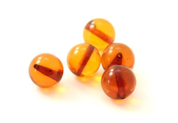 amber baltic 8mm 8 mm round beads bead drilled with hole for jewelry making supplies cognac green