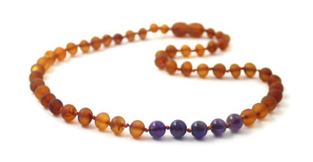necklace amber raw cognac unpolished brown jewelry baltic amethyst violet purple jewellery gemstone
