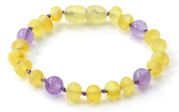 Unpolished, Amethyst, Bracelet, Baltic, Lemon, Raw, Anklet, Teething, Amber